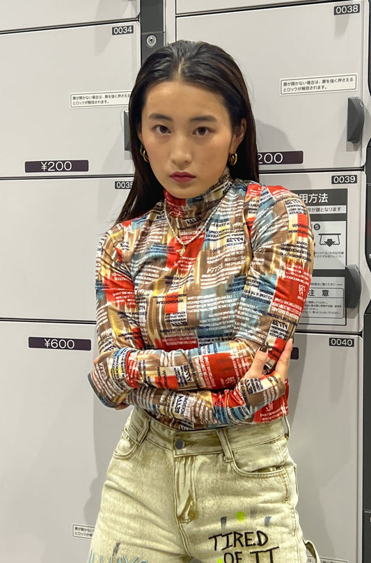 レタープリントトップス DPA14103