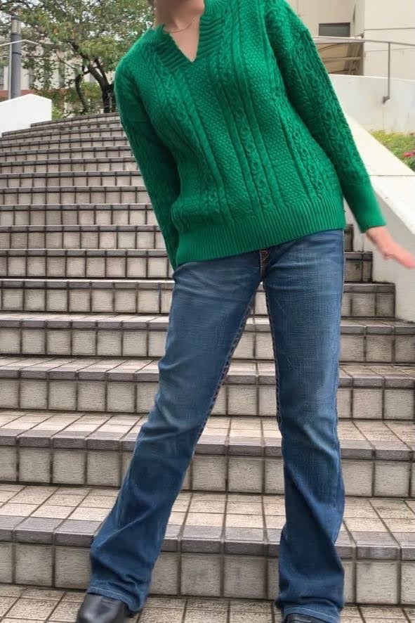 Vネックオーバーセーター DPA02100