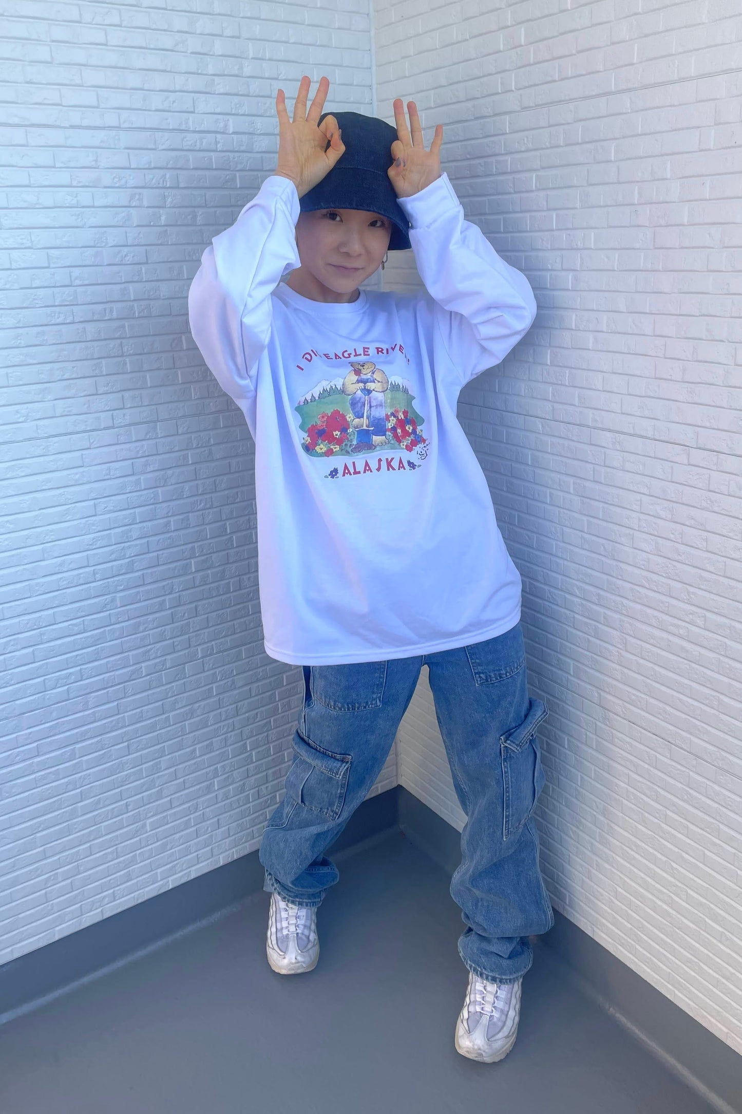 ベアープリントTシャツ DPA03125