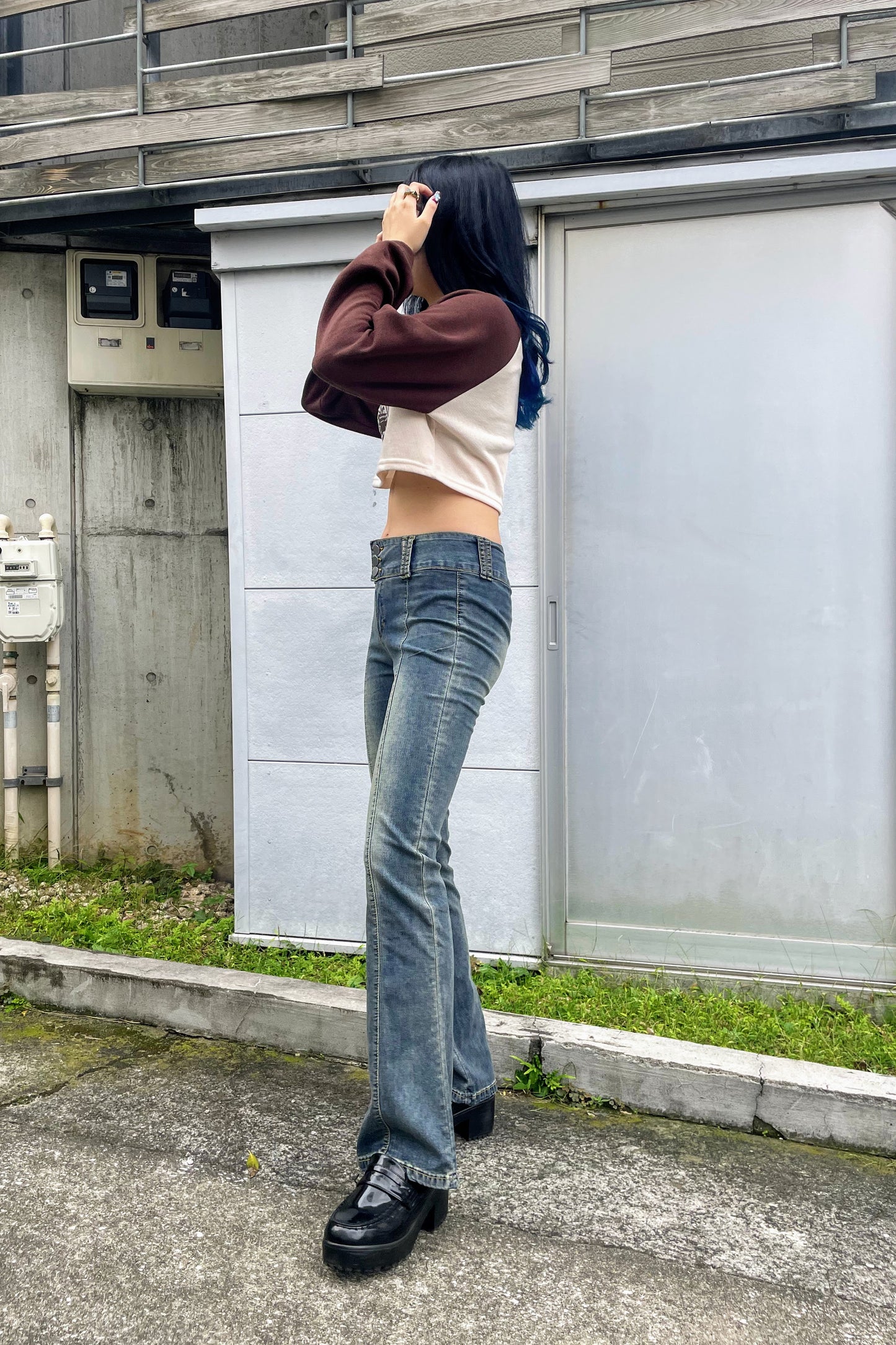 ストレッチフレアパンツ DPA72048
