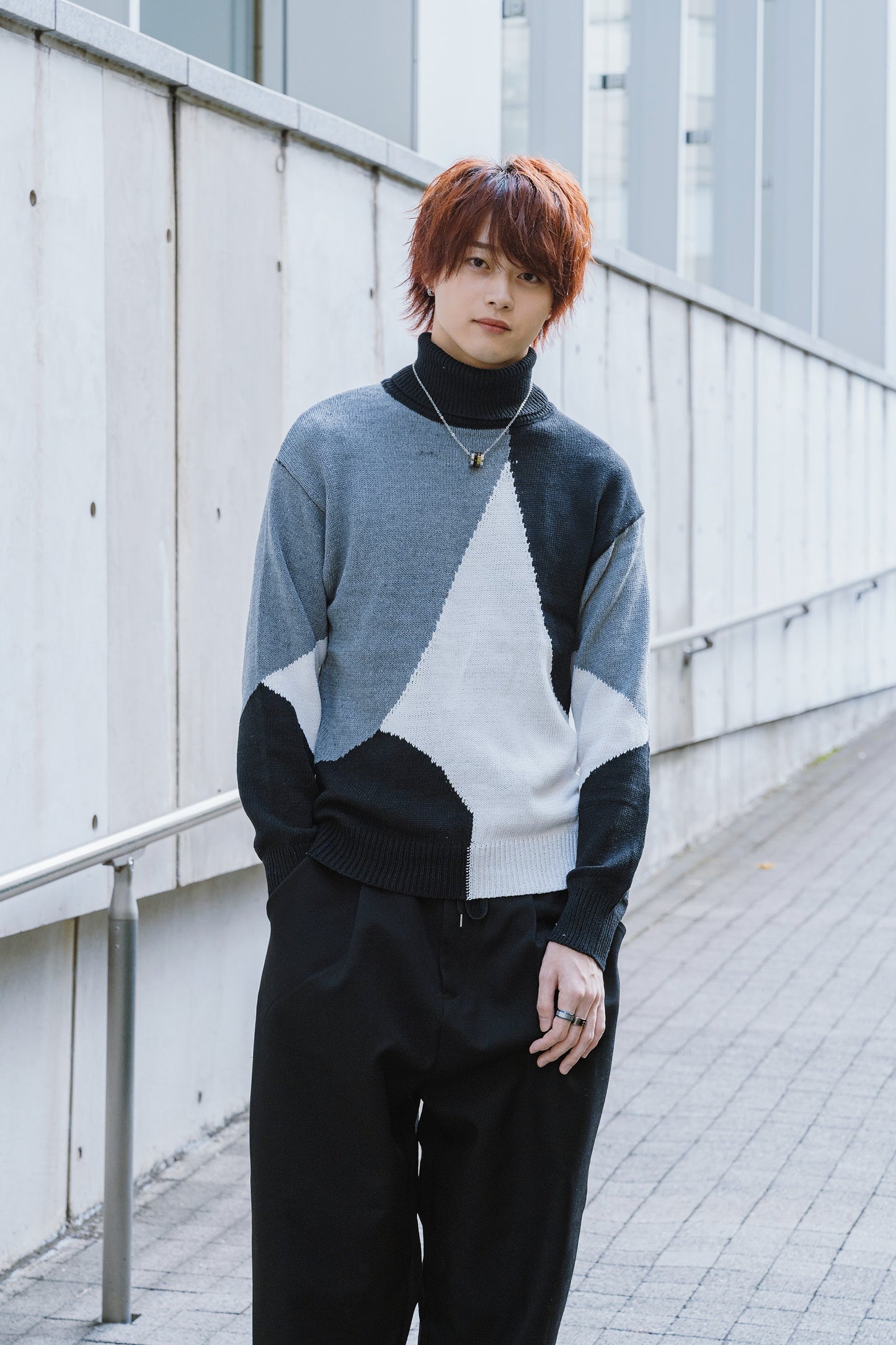 マルチカラータートルネック SPA04005