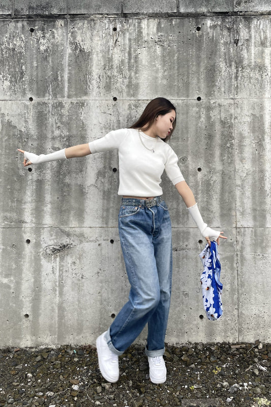 パフスリーブアームウォーマートップス DPA46032