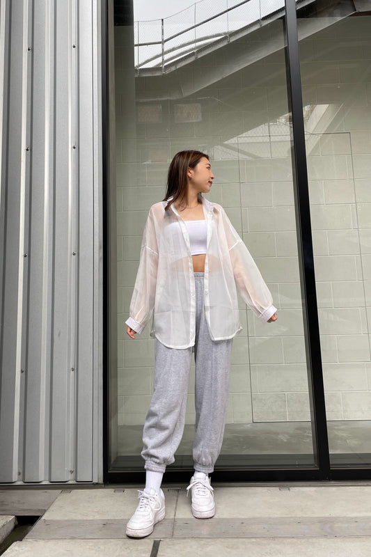 ホワイトシースルーシャツ DPA30017