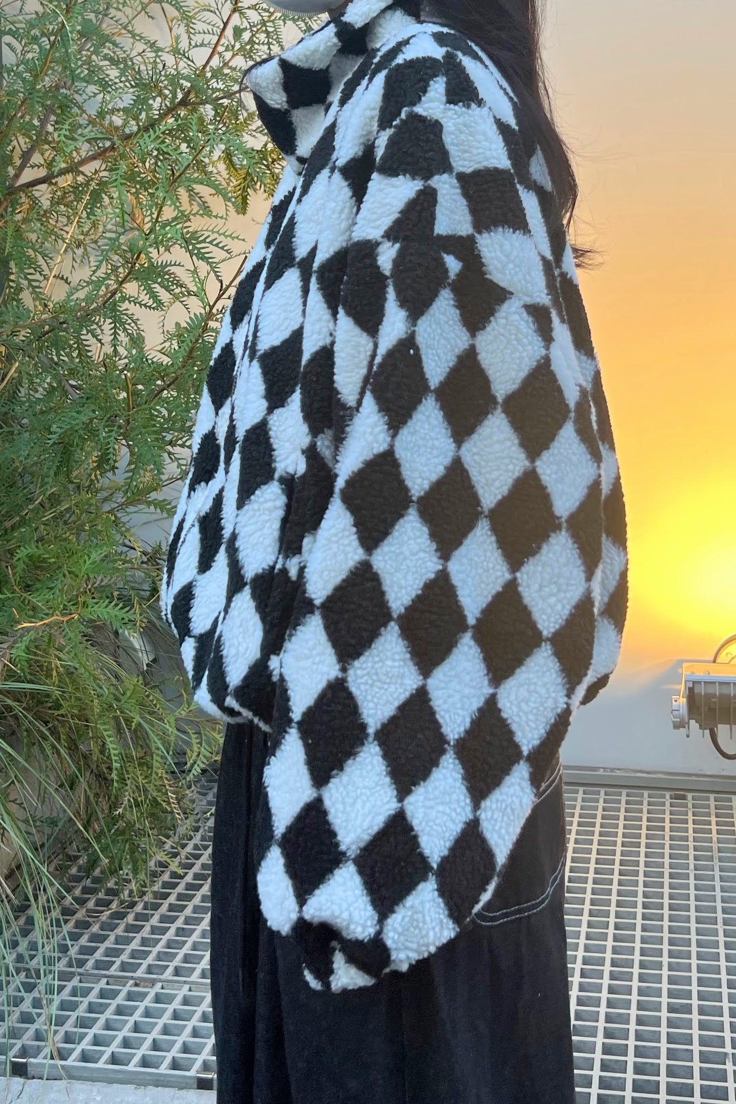 チェッカーフリースジャンパー DPB35013