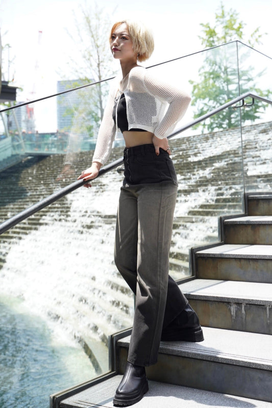 グラデーションカラーストレートジーンズ DPA74005