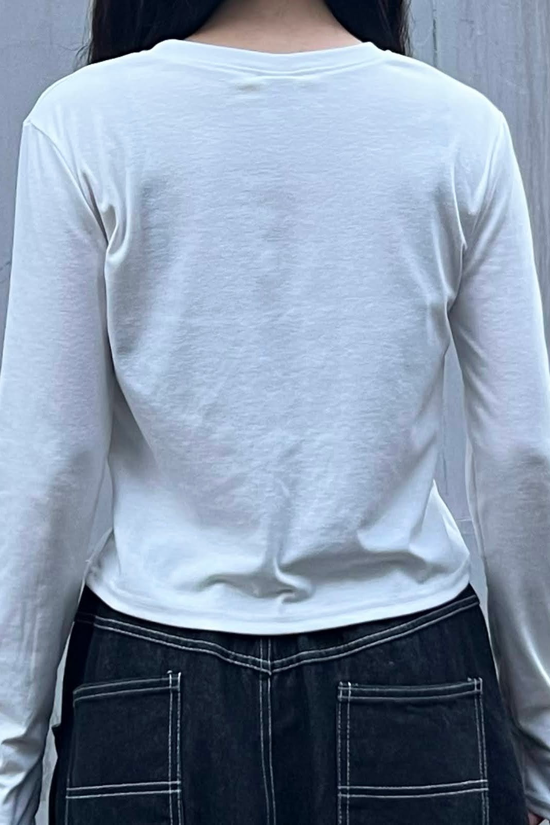 クロップドスリムロングTシャツ DPB35015