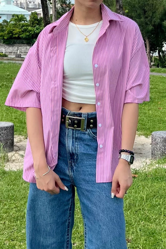 ストライプシャツ DPA39055