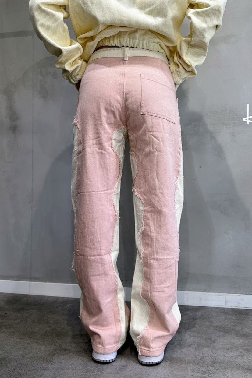 2トーンピンクデザインパンツ DPB51014