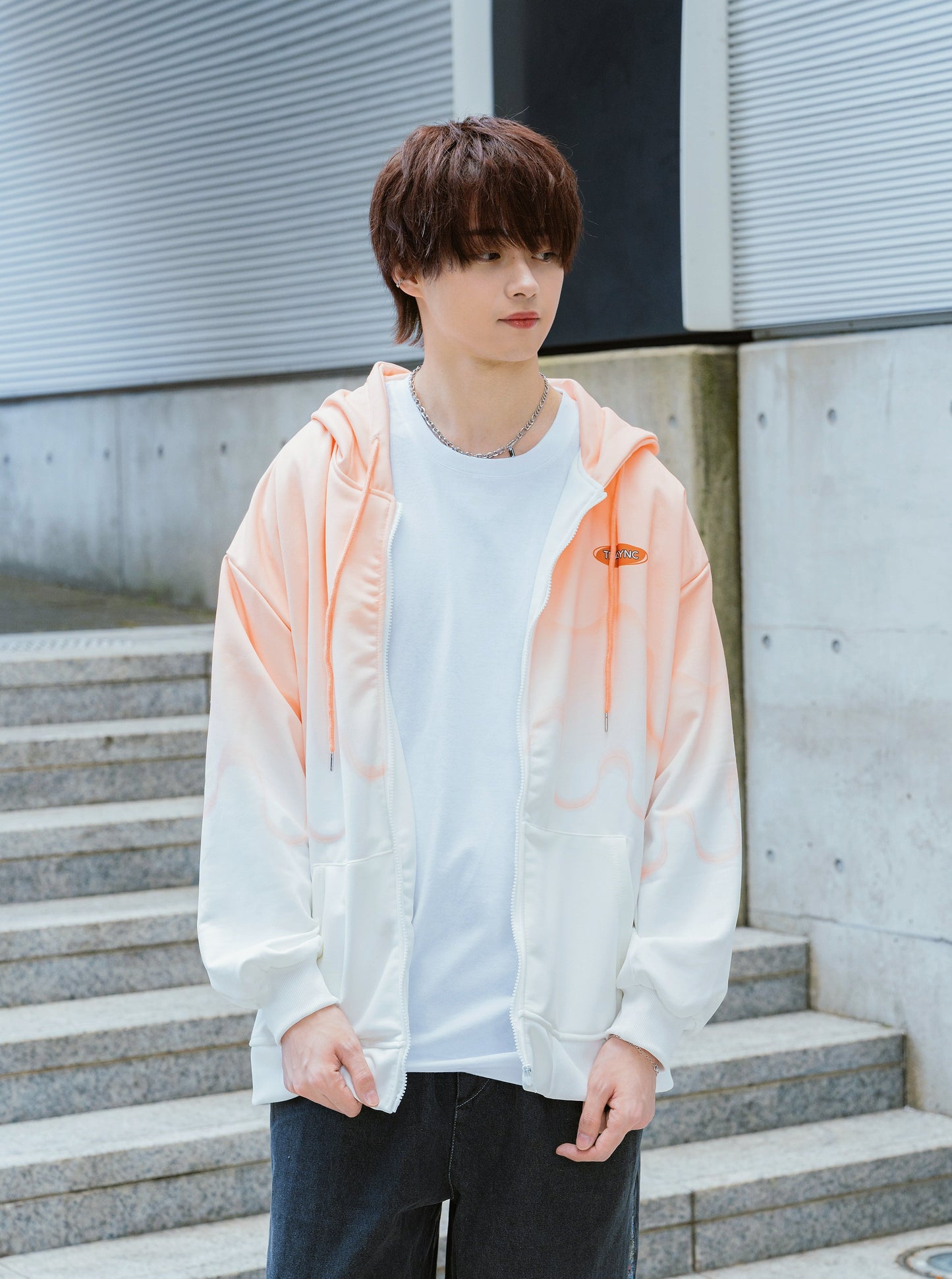 グラデーションビビットパーカー SPA04017