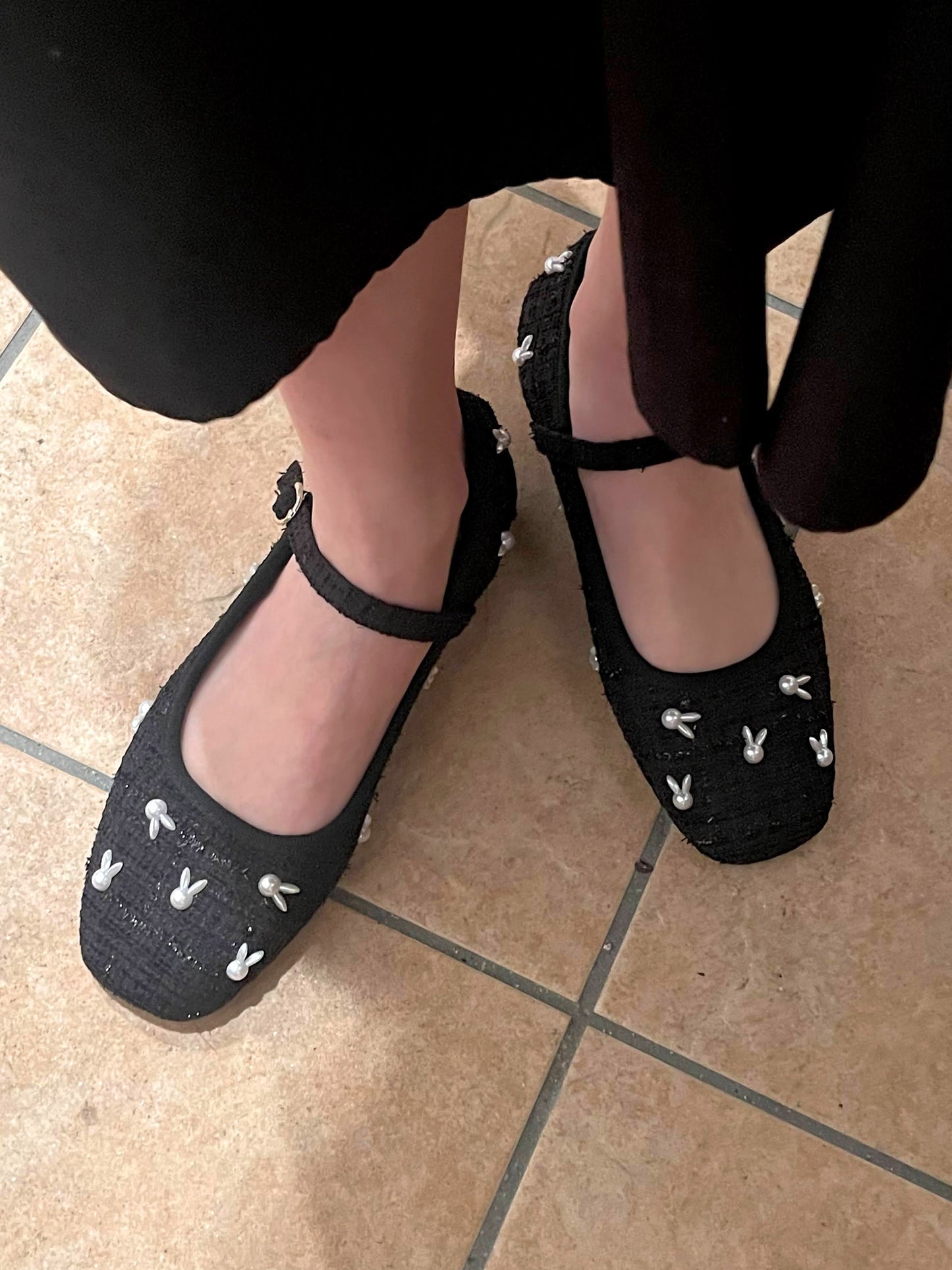 バニーパールパンプス CPA03090