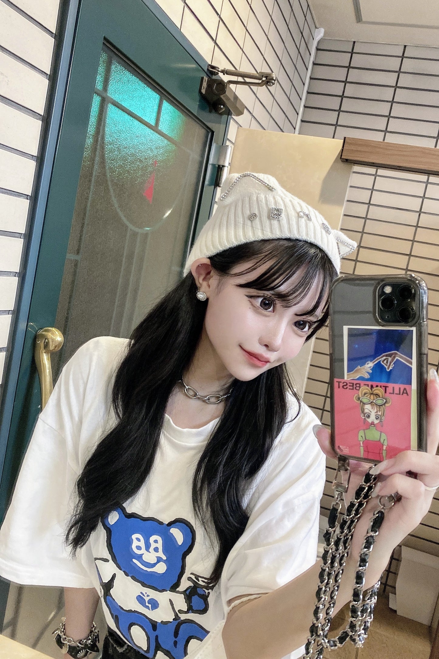 ネコミミグリッターニットハット DPA64022