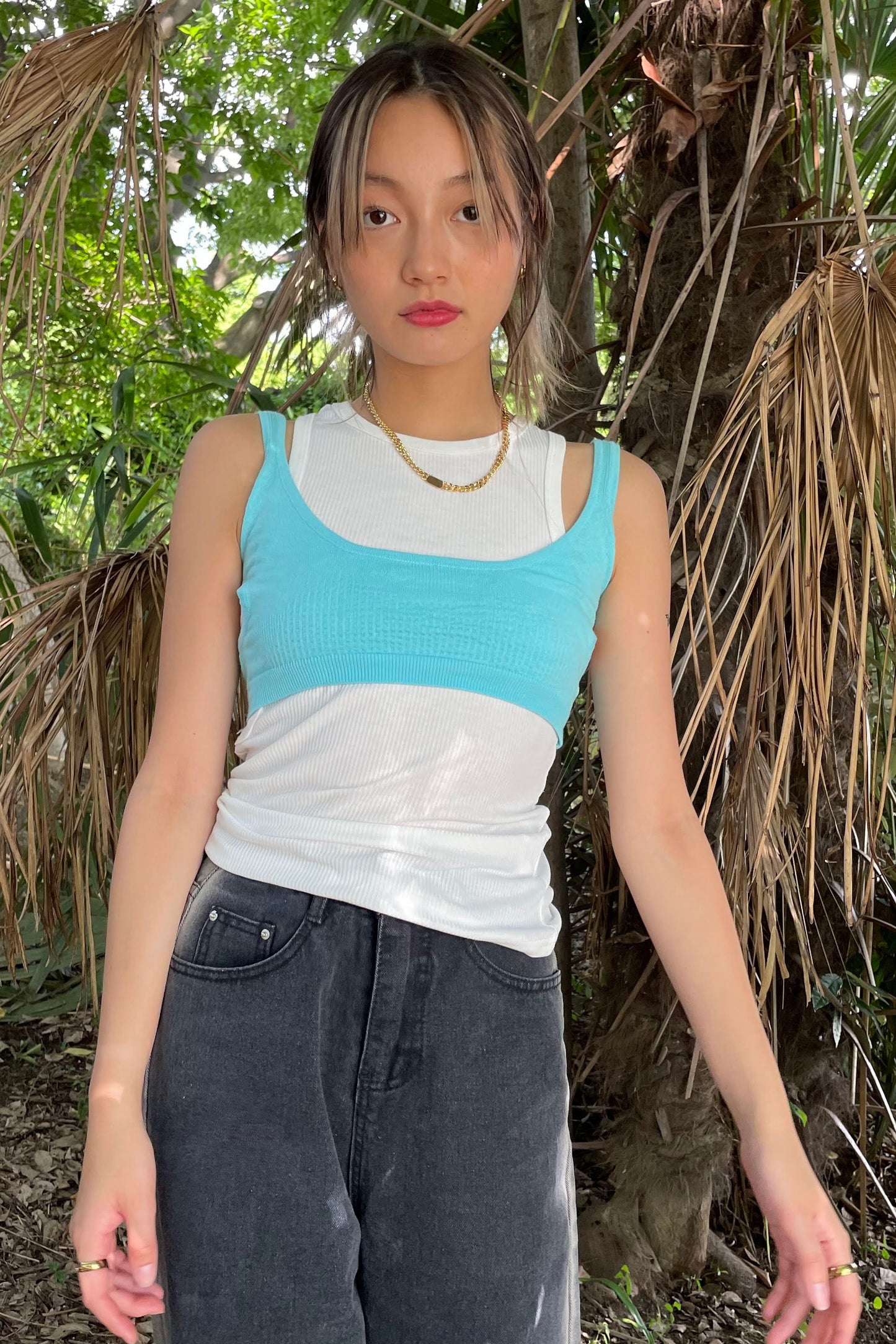 カットアウトタンクトップ DPA17072