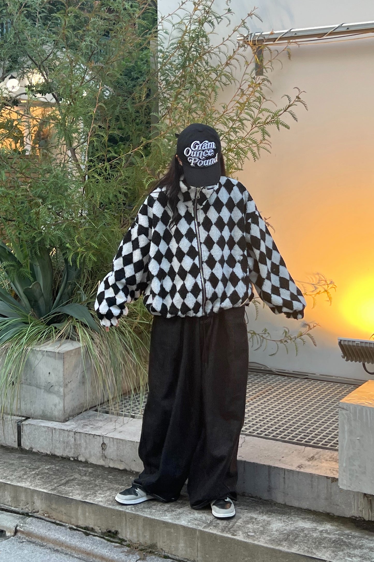 チェッカーフリースジャンパー DPB35013