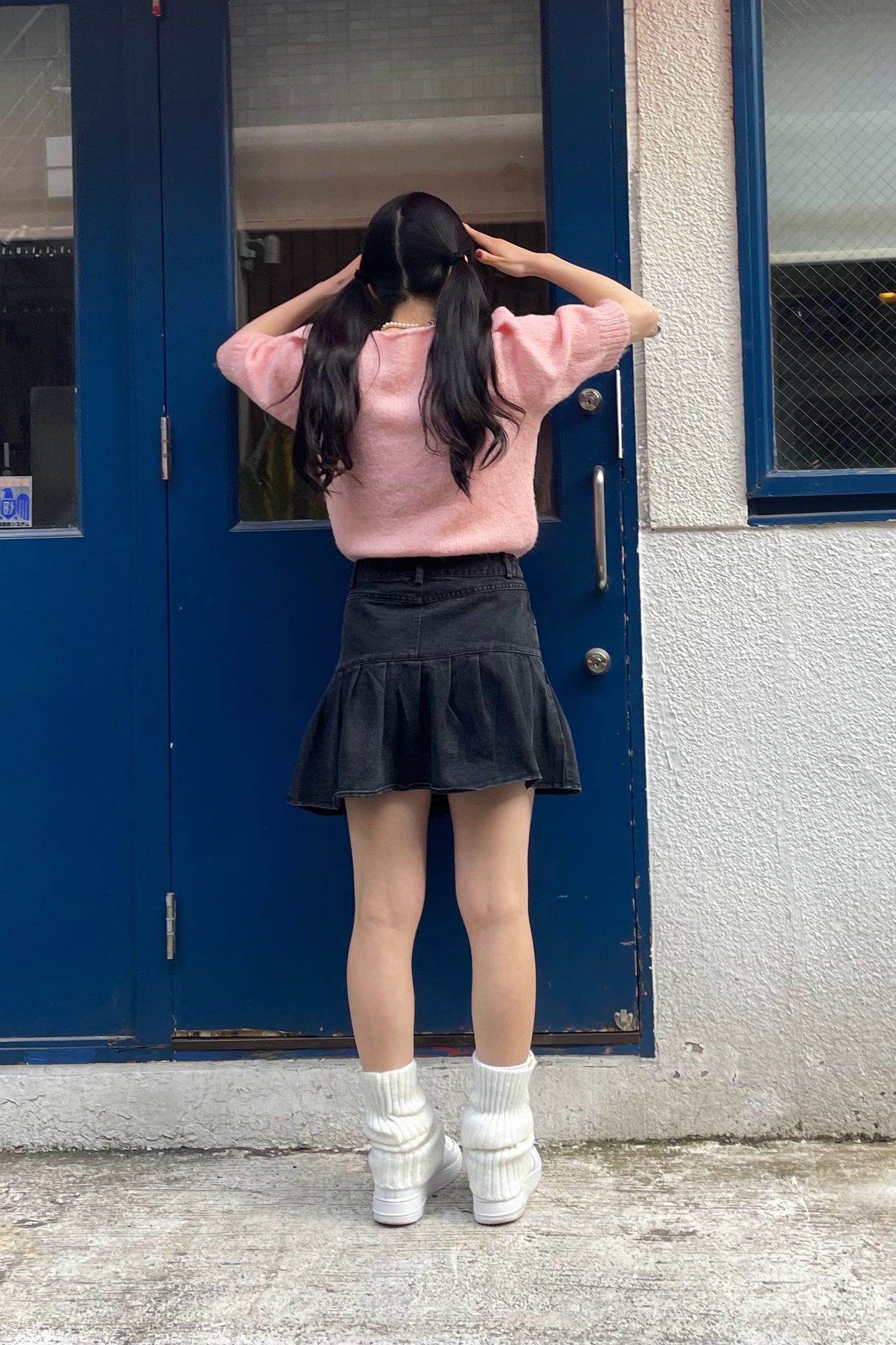 ジーンズプリーツスカート DPA43005