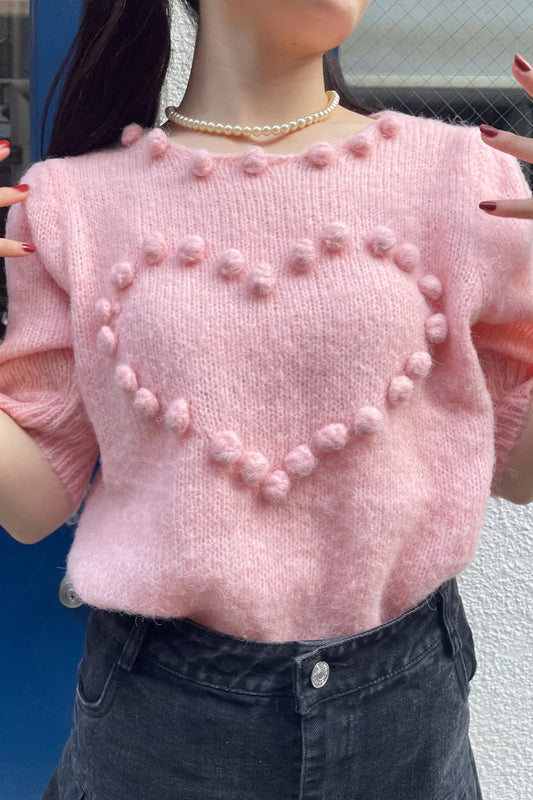 ハートポンポンニット DPA43016