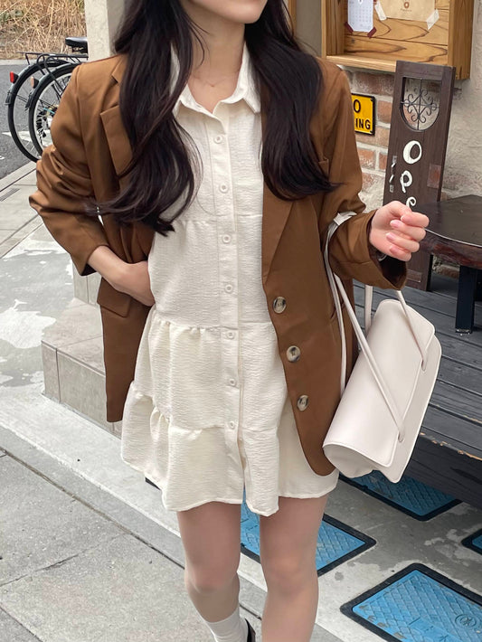 ブラウンテーラードジャケット CPA20053