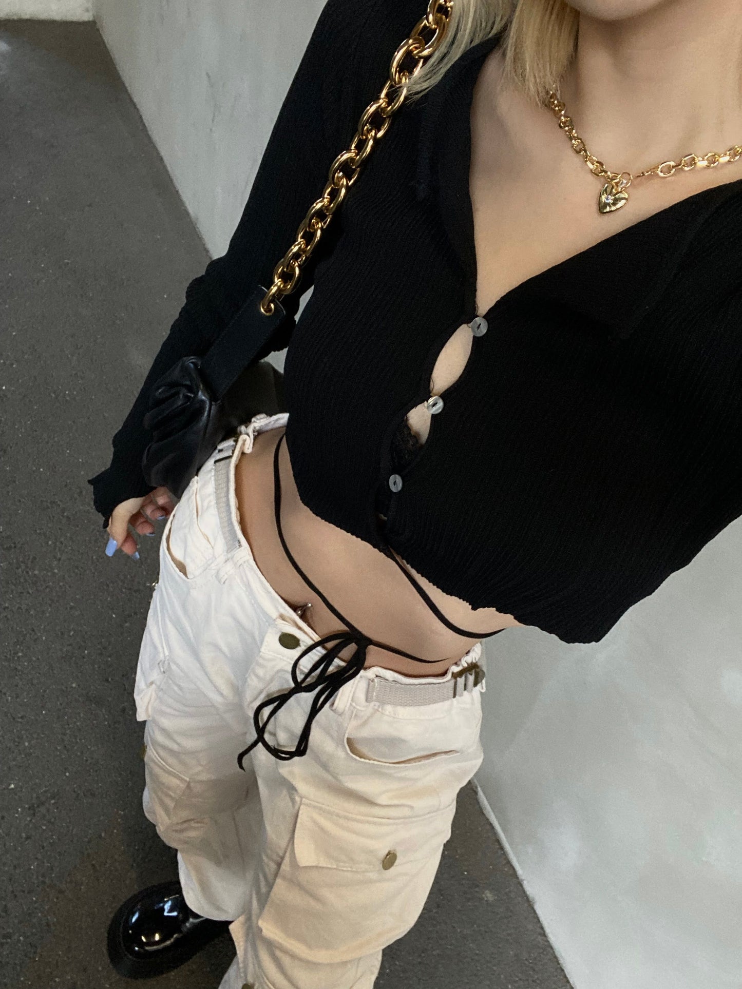 ウエストリボンショートトップス DPB26092