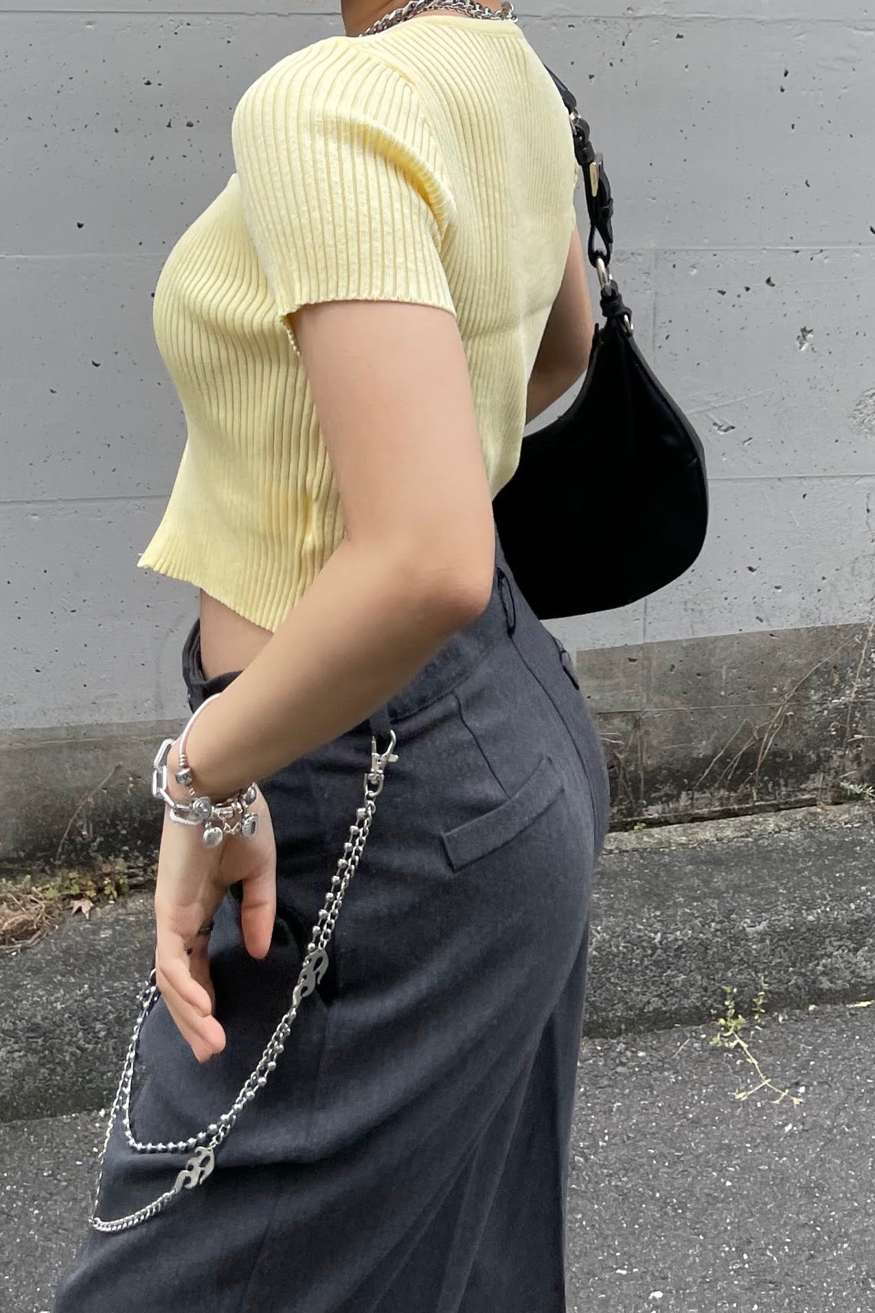 チャックニットTシャツ DPA34031