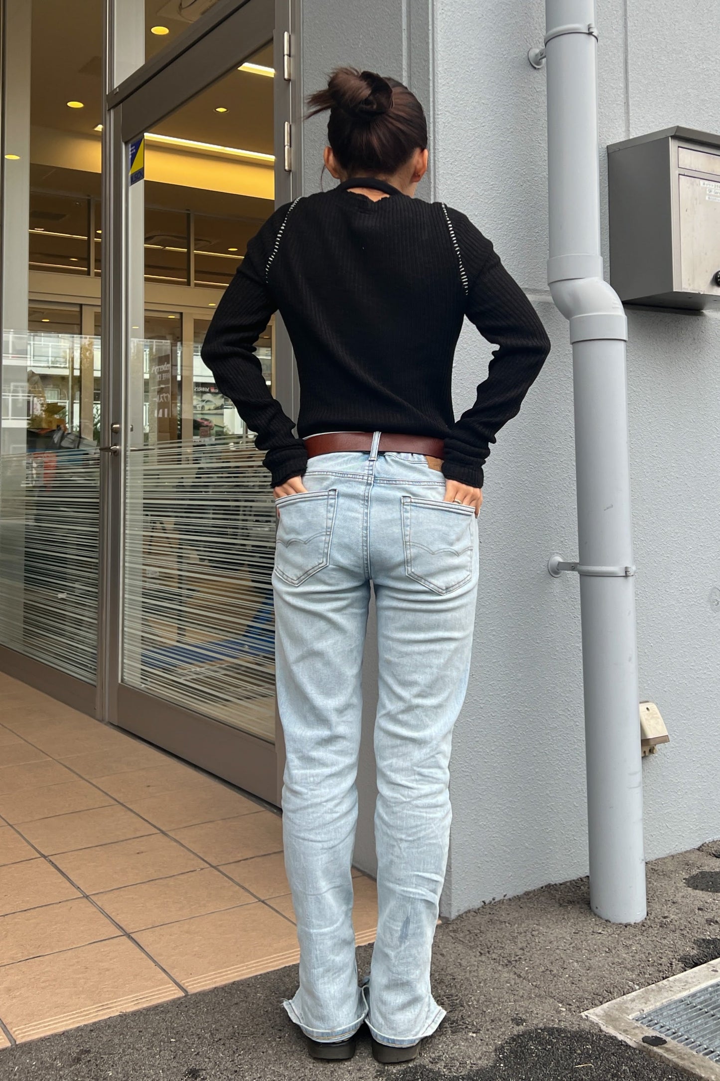 プリントリブトップス DPA14104