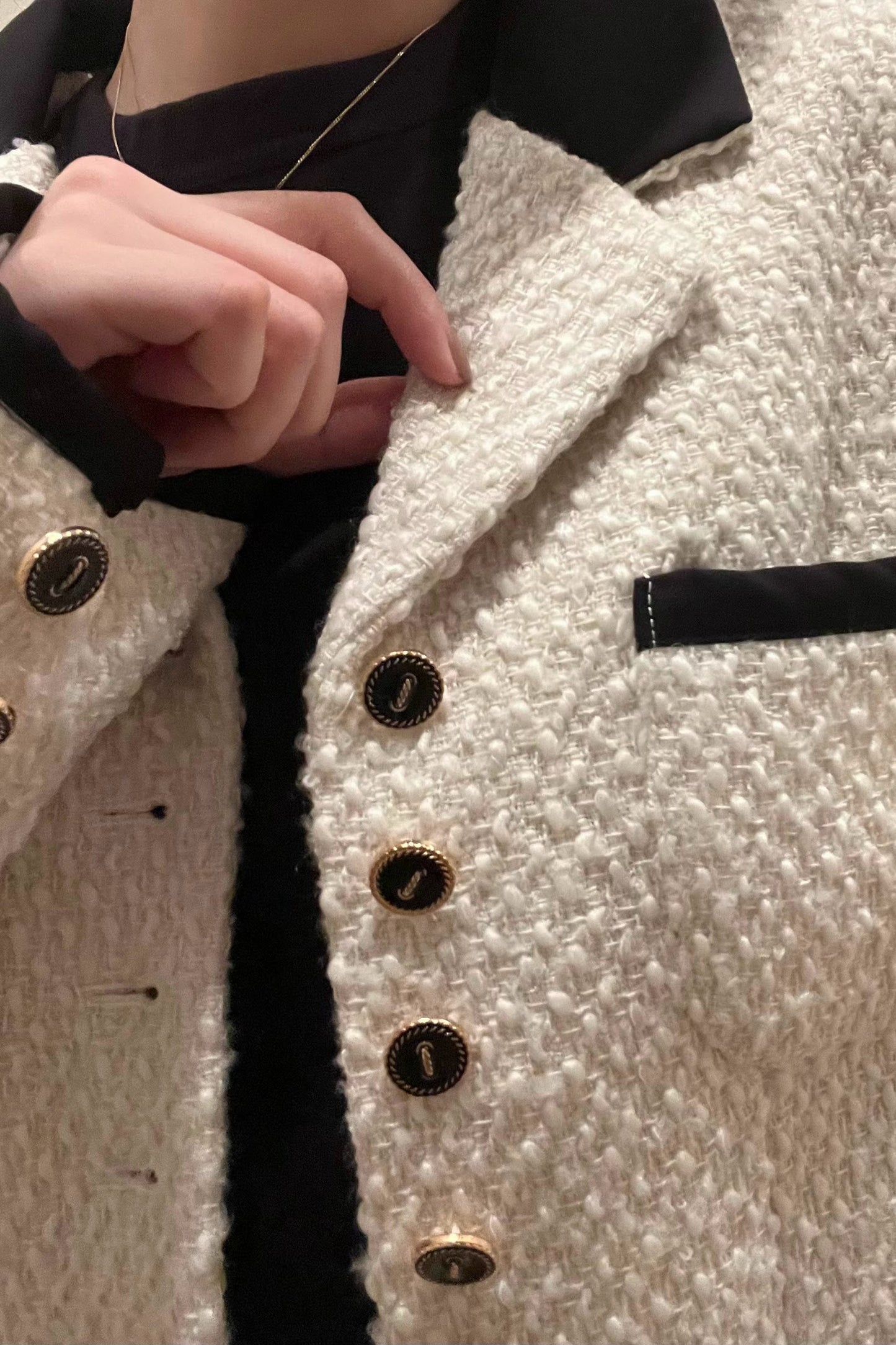 バイカラーツイードジャケット CPA03011