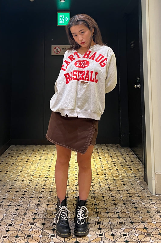 ダメージロゴデザインスウェット DPA14069