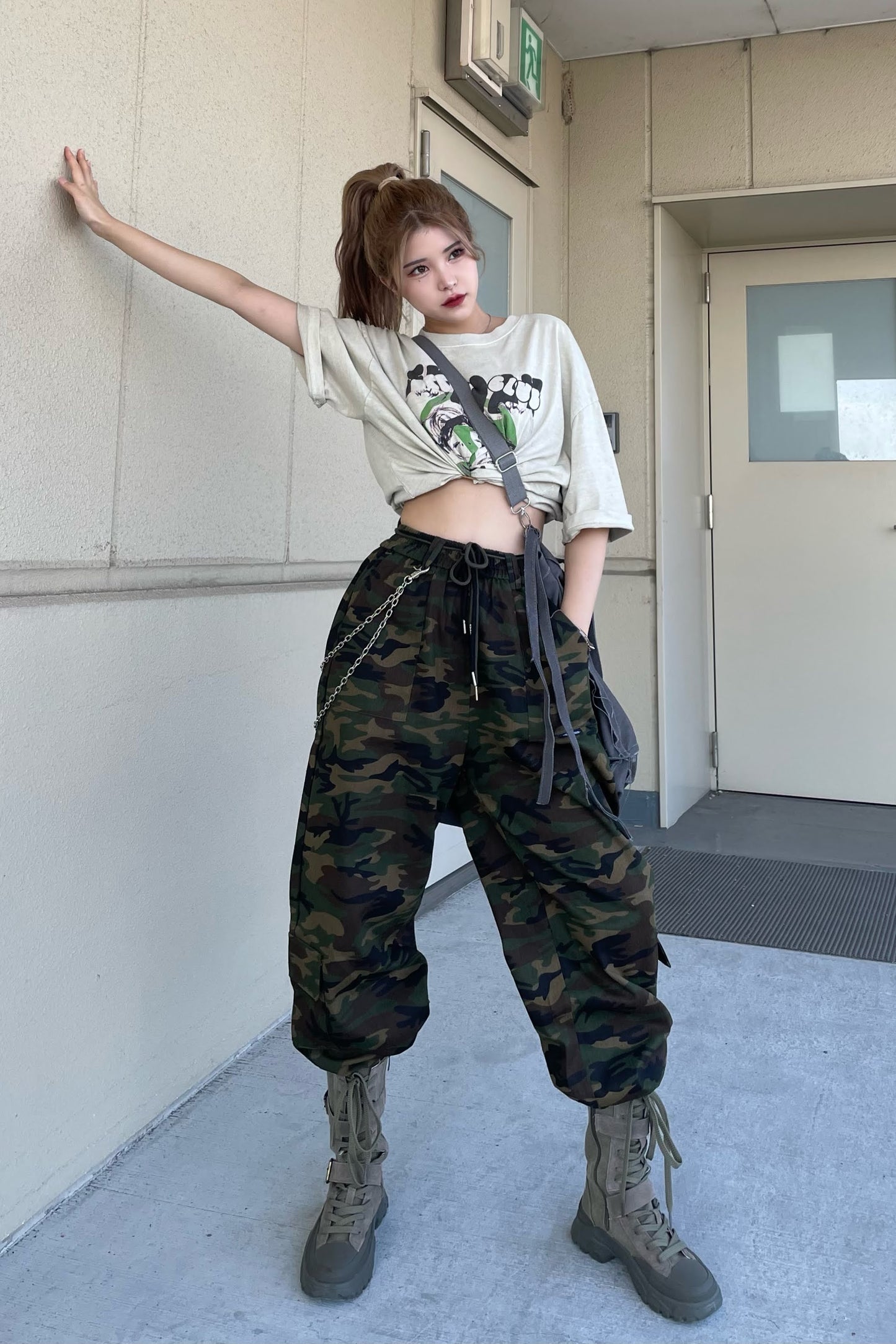カモフラワイドパンツ DPB39011