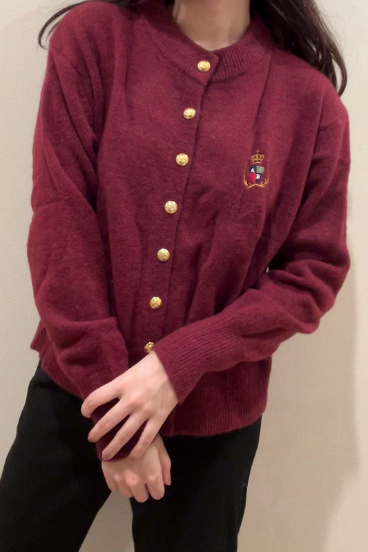 ゴールドボタンニットカーディガン CPA03010