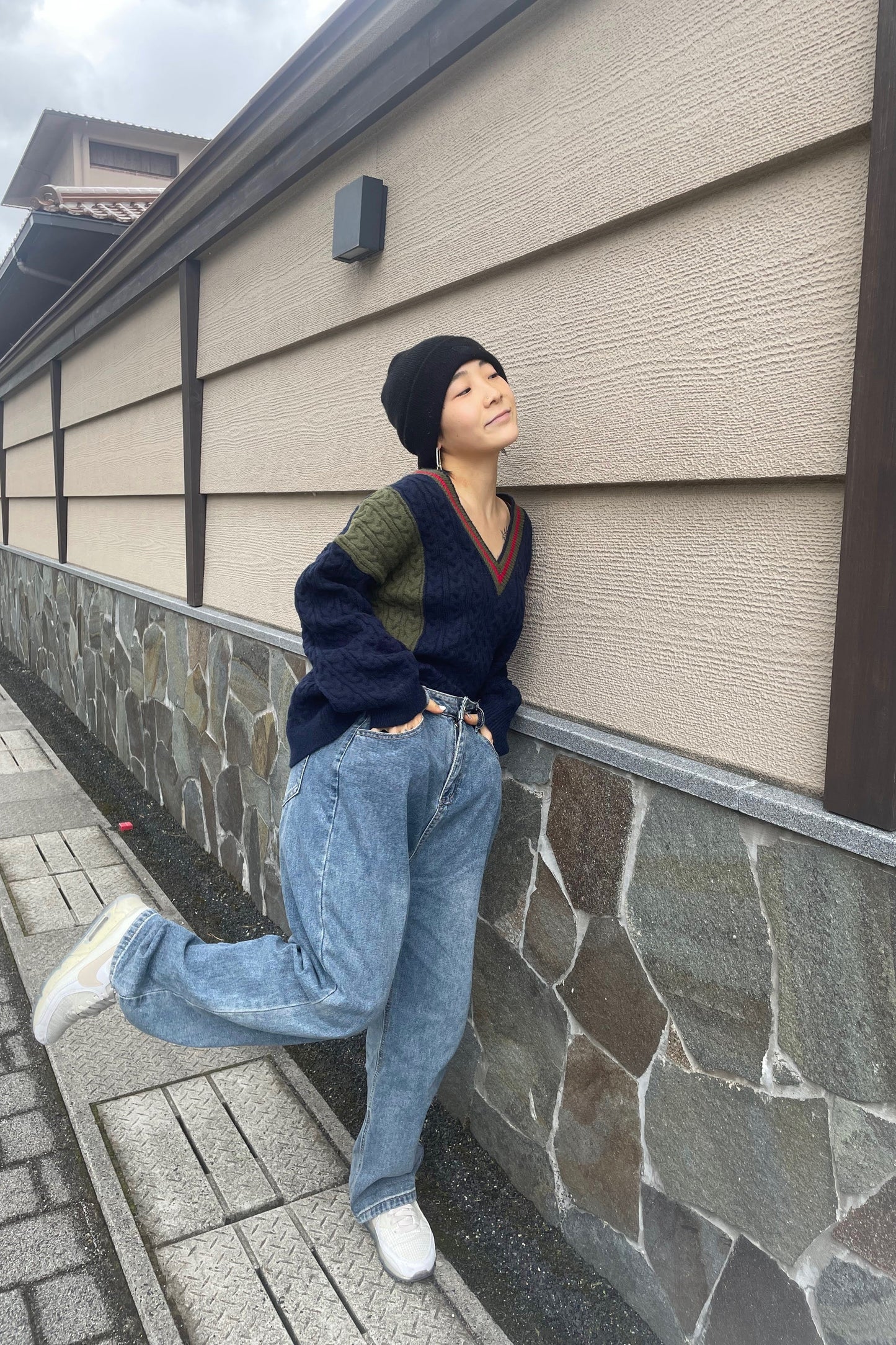 アシンメカラースクールニット DPA03190