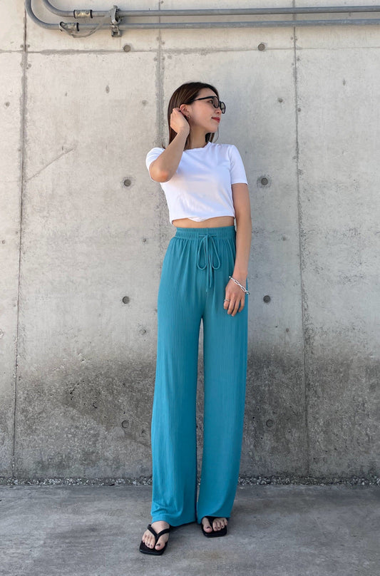 サテンストレートパンツ DPA30031