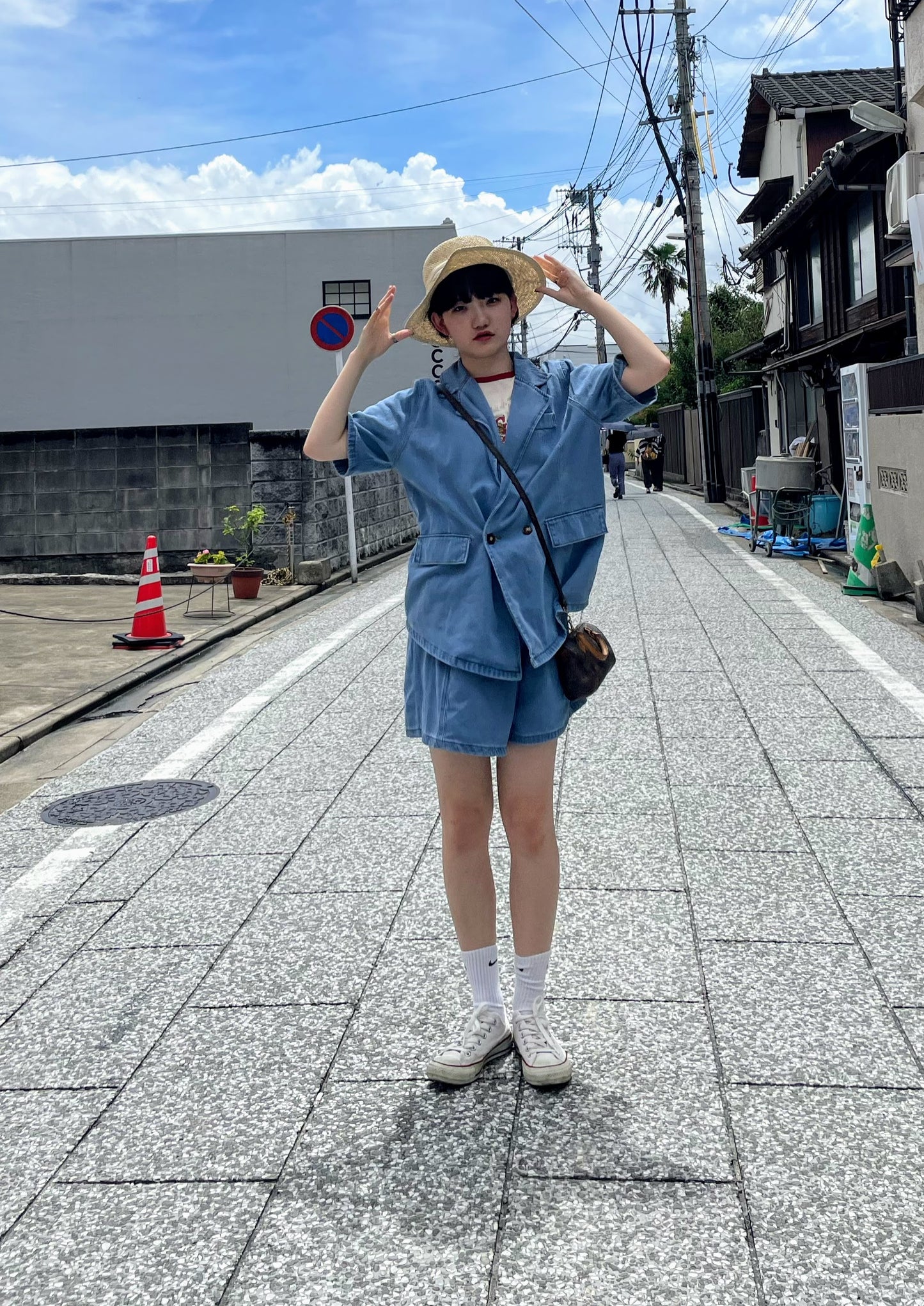 デニムショートスリーブデザインジャケット DPA43084