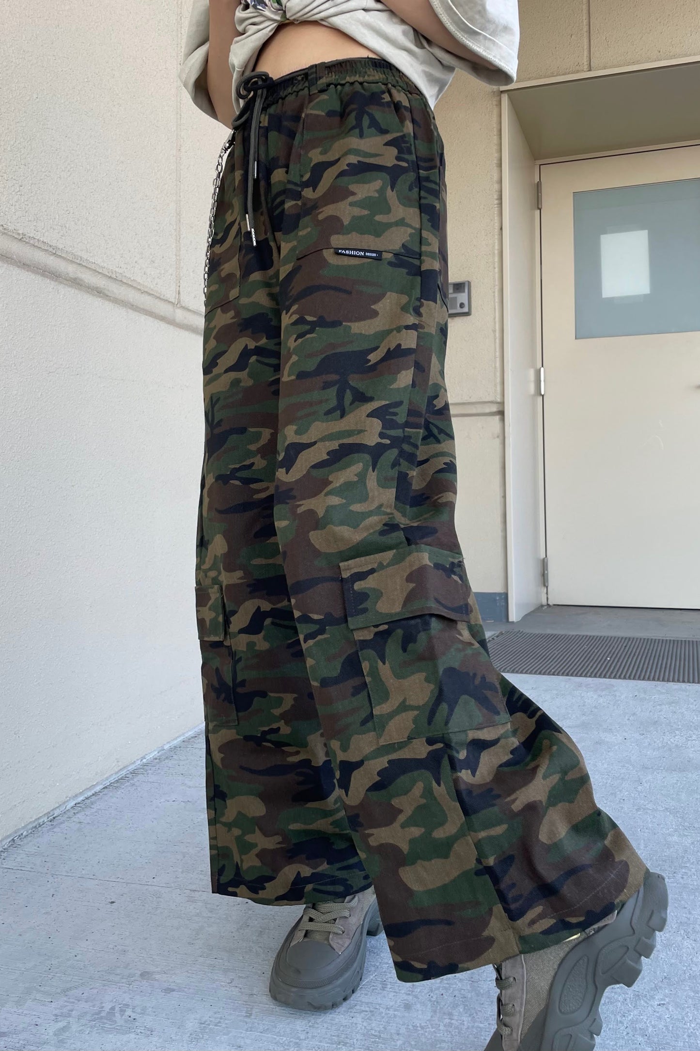 カモフラワイドパンツ DPB39011