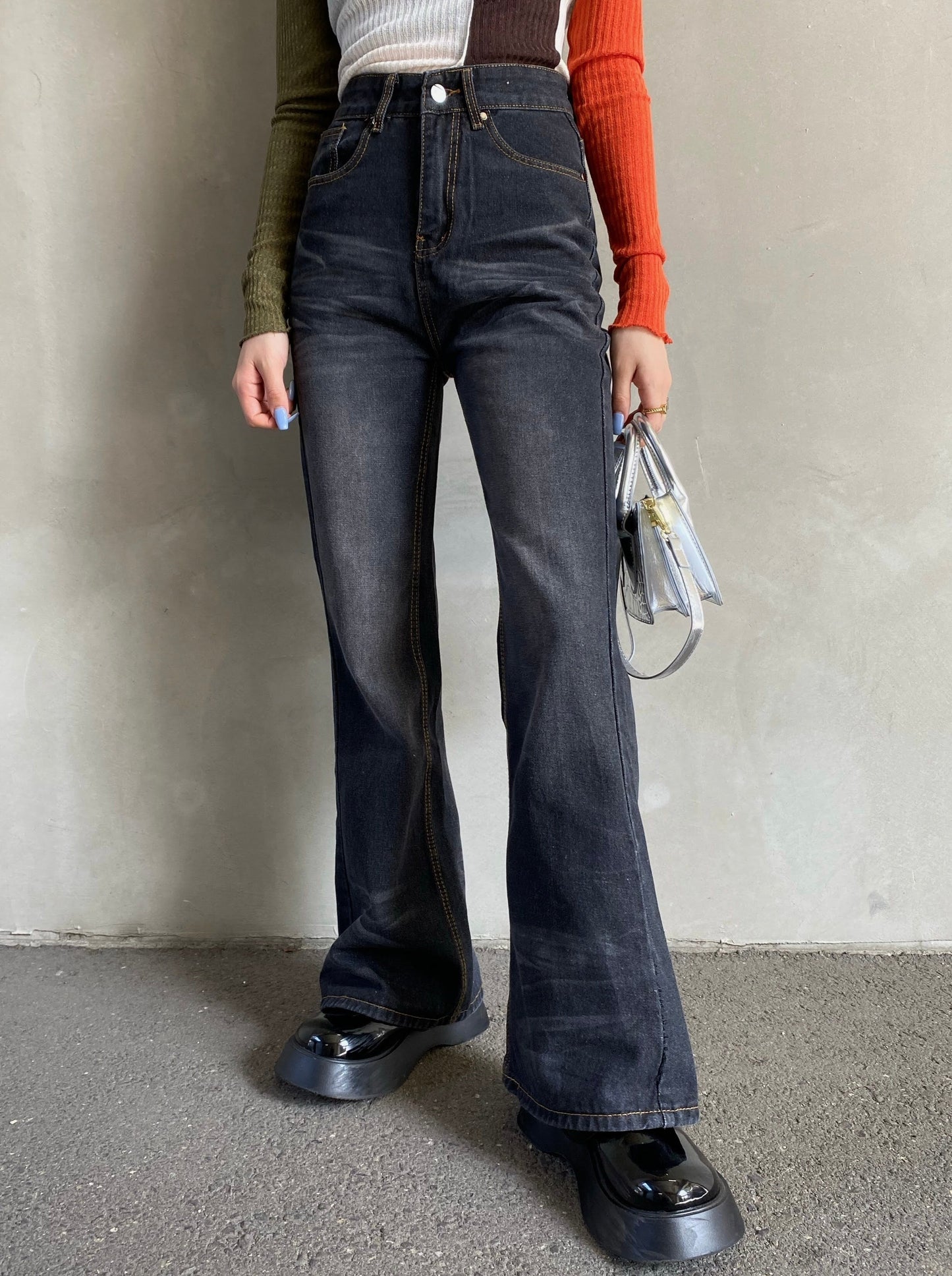 ビンテージライクウォッシュデニムパンツ DPB26110