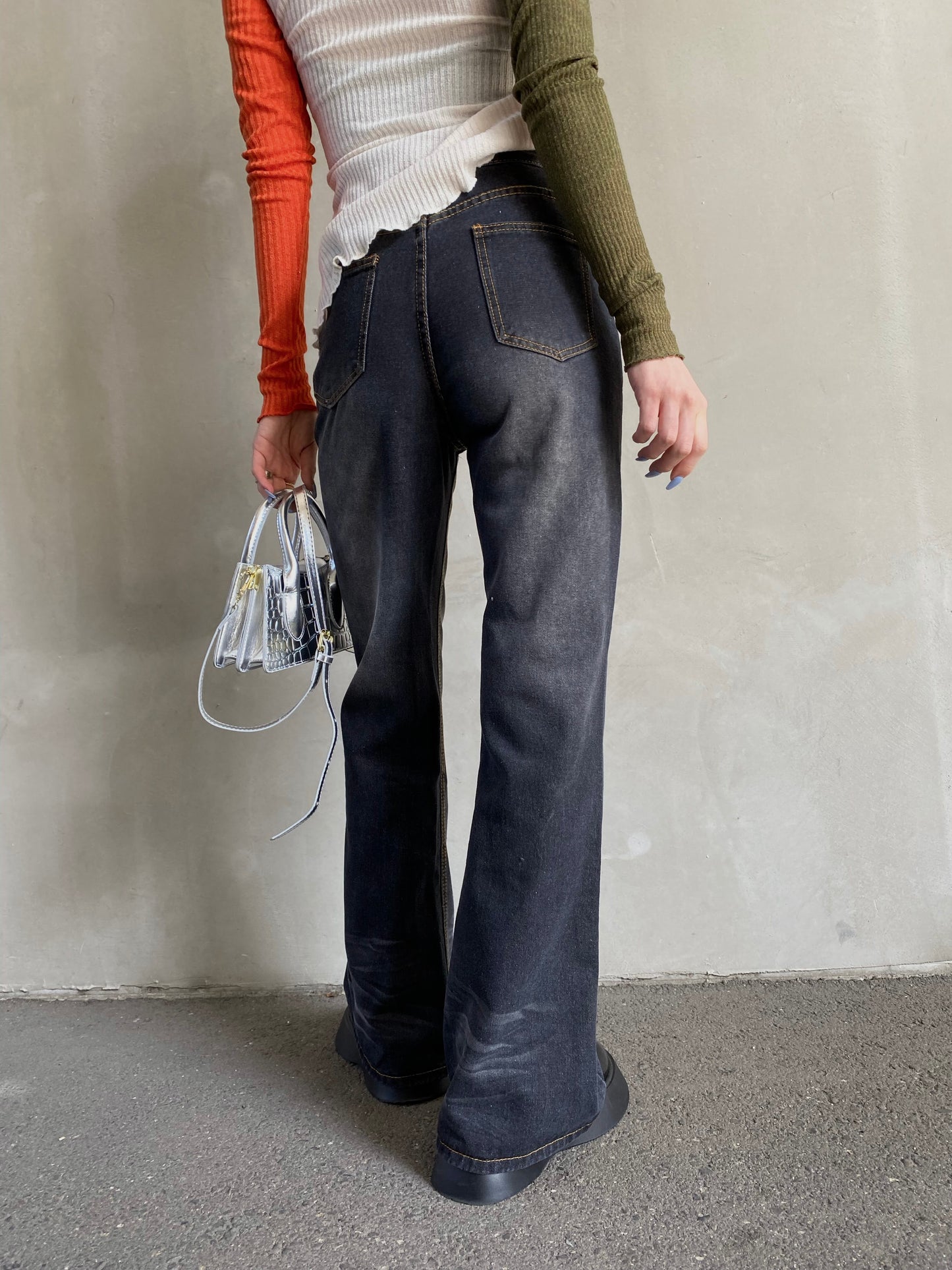 ビンテージライクウォッシュデニムパンツ DPB26110