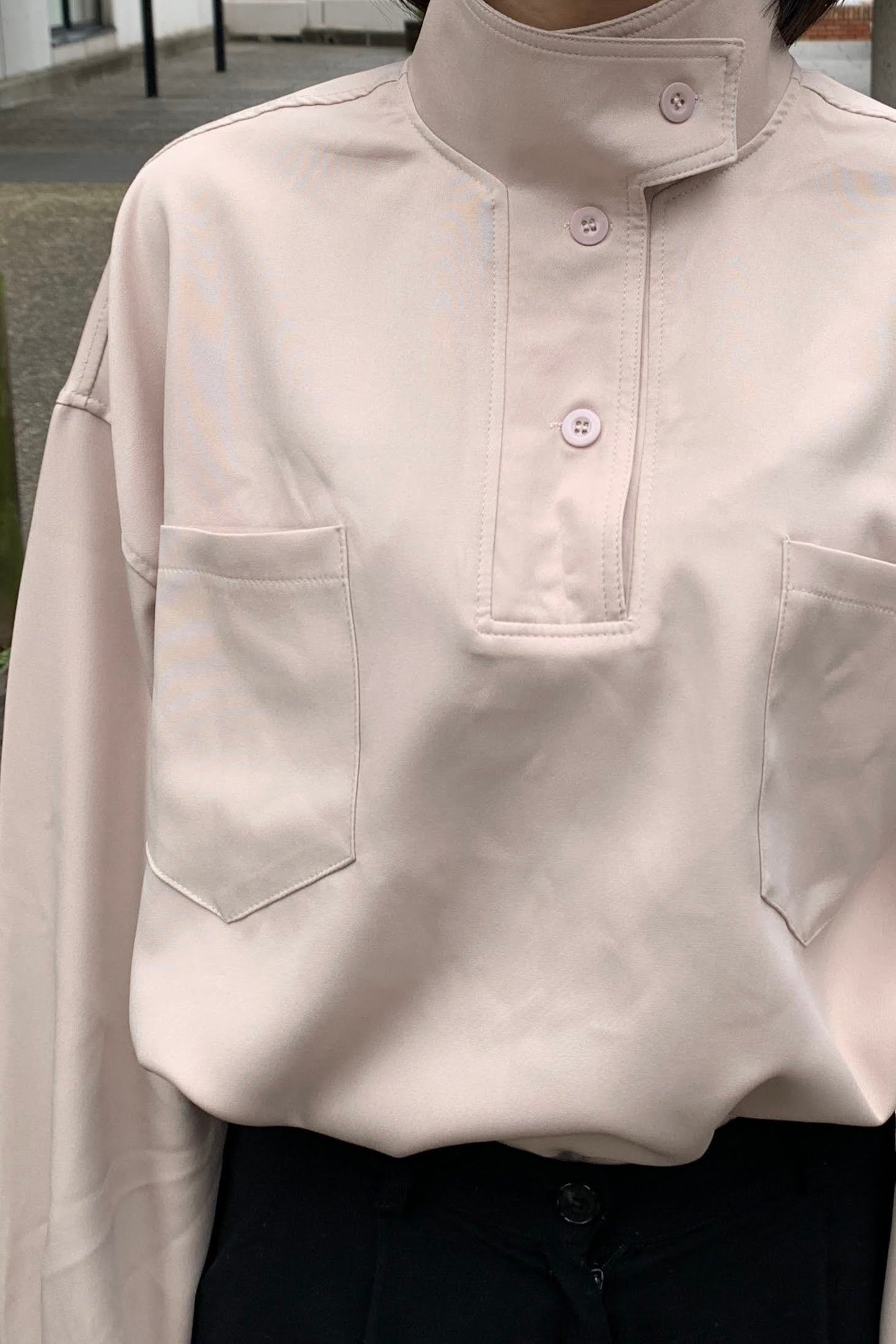 ハイネックボタンシャツ DPA76038