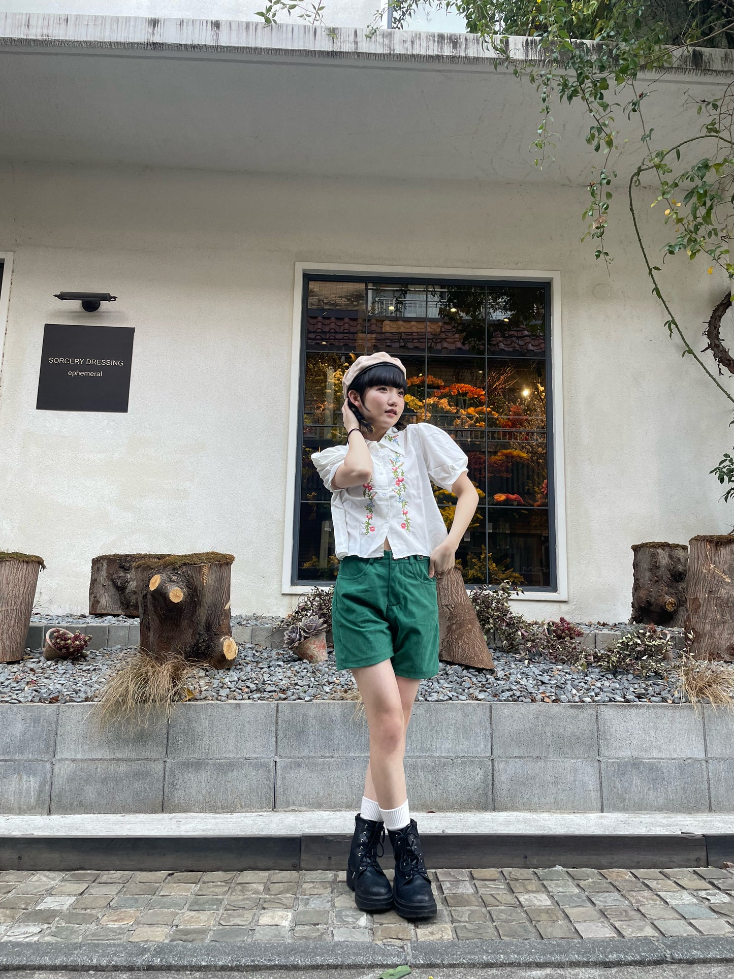 コーデュロイハーフパンツ DPA43164