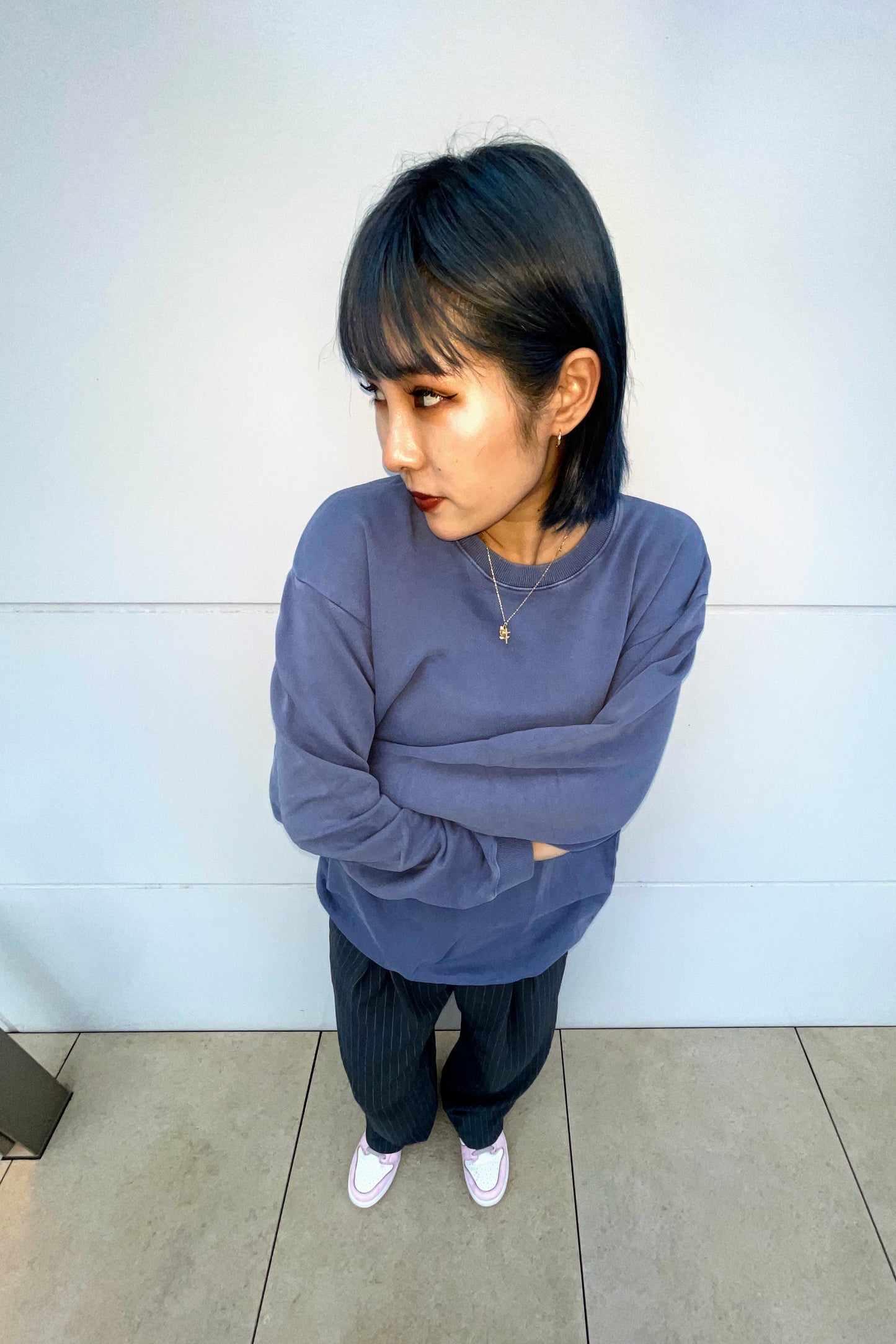 ストライプワイドパンツ DPA87043