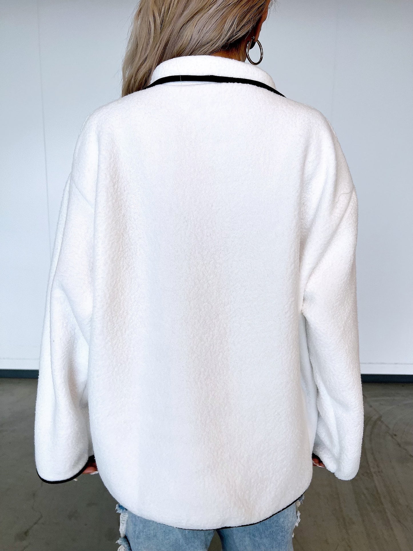 goodボアハーフジップトップス DPB10054