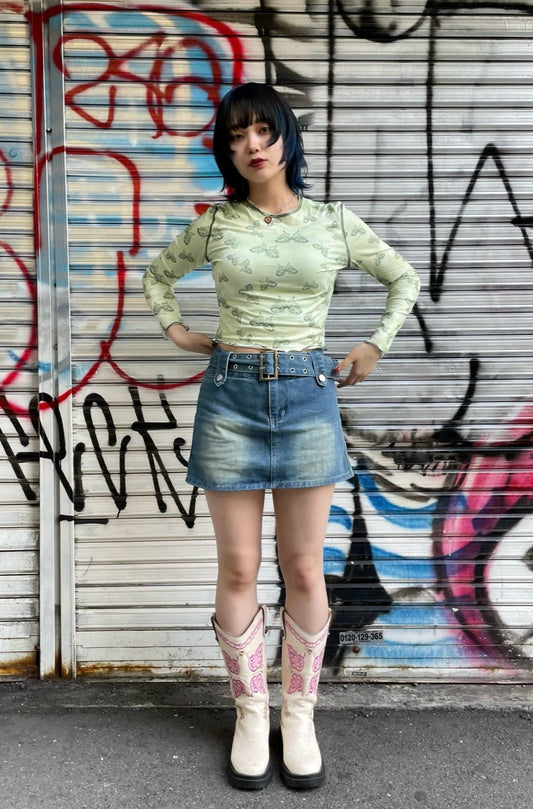 タイトデニムスカパン DPA20035