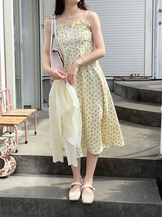 カーディガンsetフラワーワンピース CPA20035