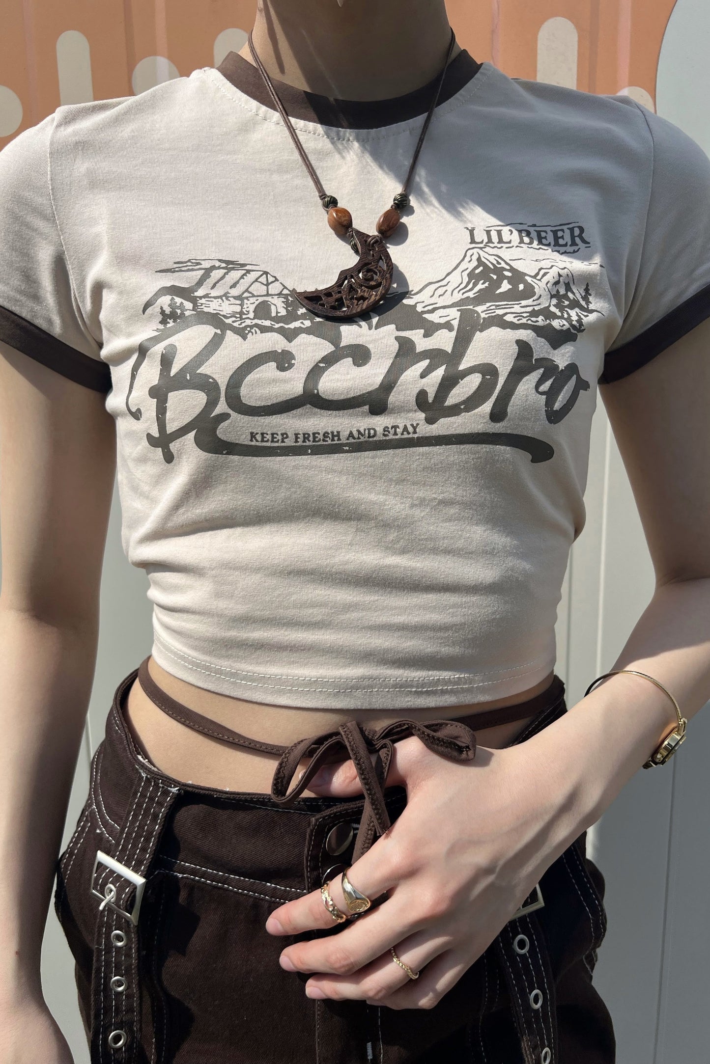 レトロクロップドトップス DPA51024