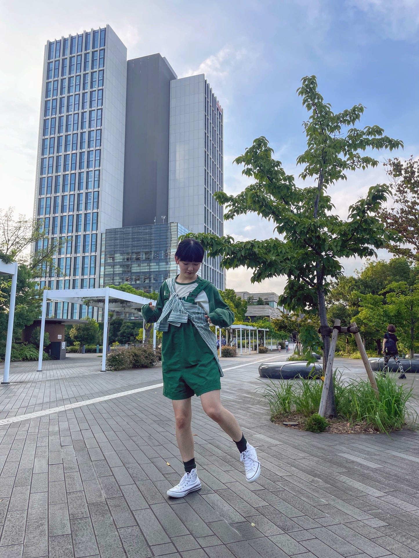 グリーンストライプシャツ DPA43078