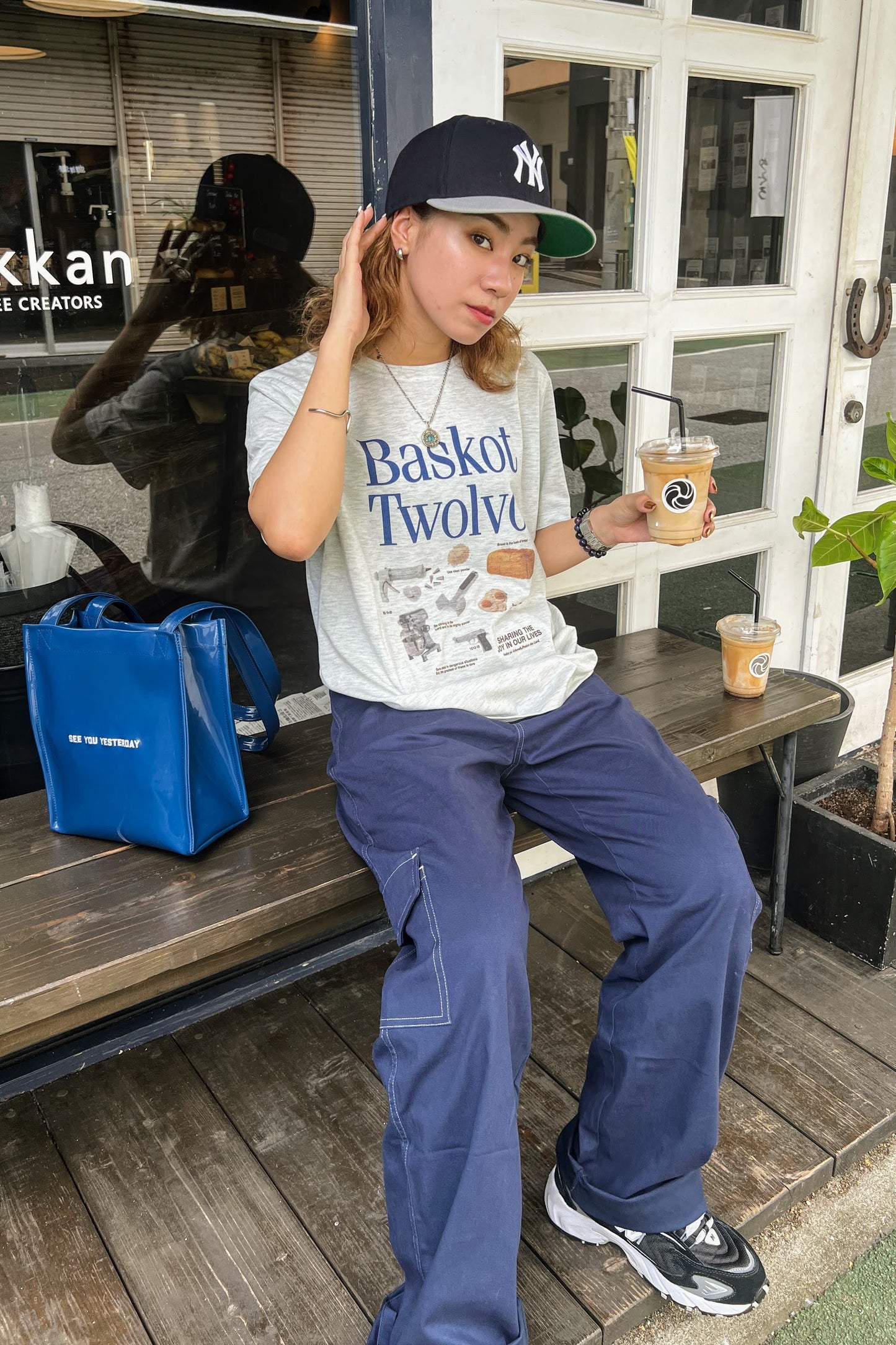 BaskotプリントTシャツ DPA39107
