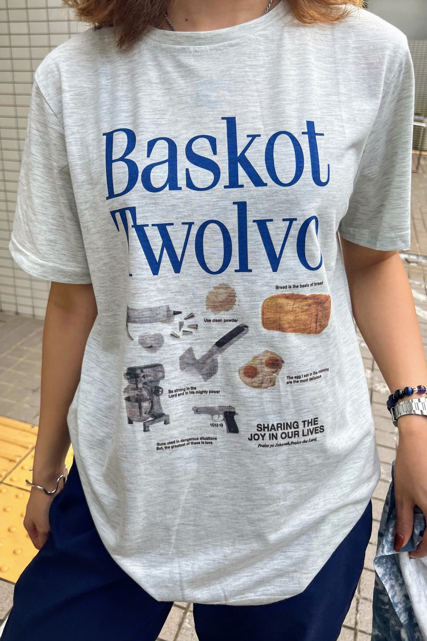 BaskotプリントTシャツ DPA39107