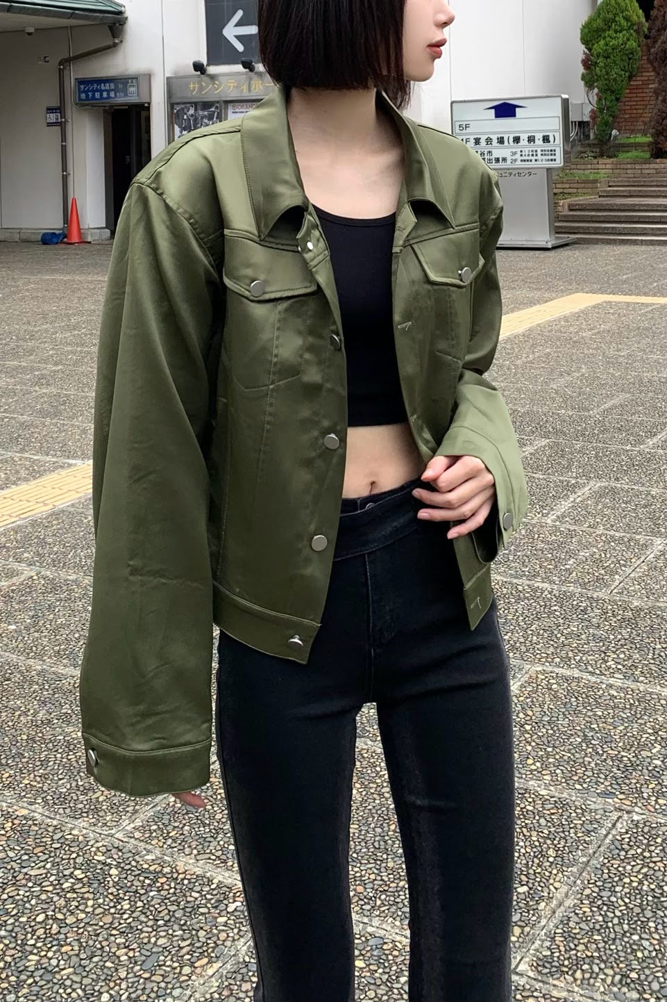 カーキショートジャケット DPA76050