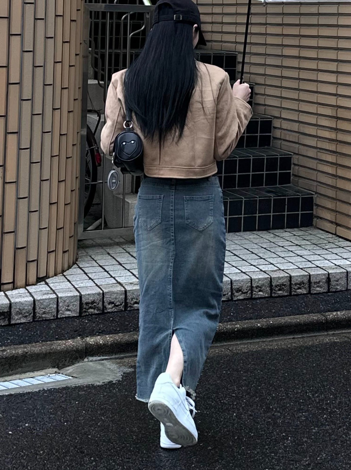 ロングタイトデニムスカート DPB43097