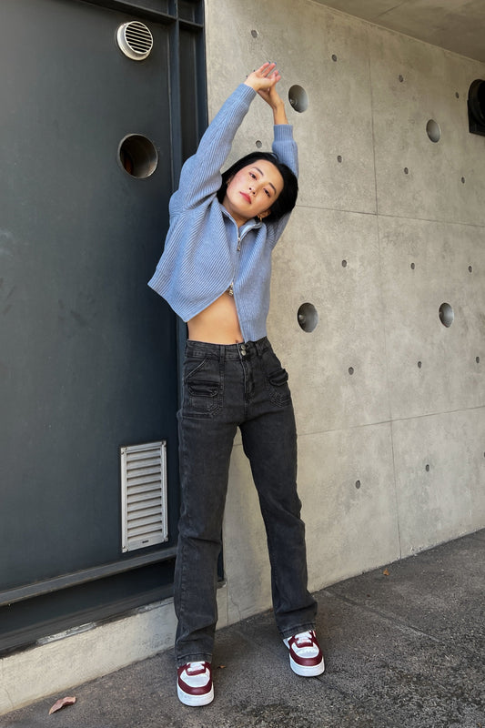 ジッパータートルニット DPA14068