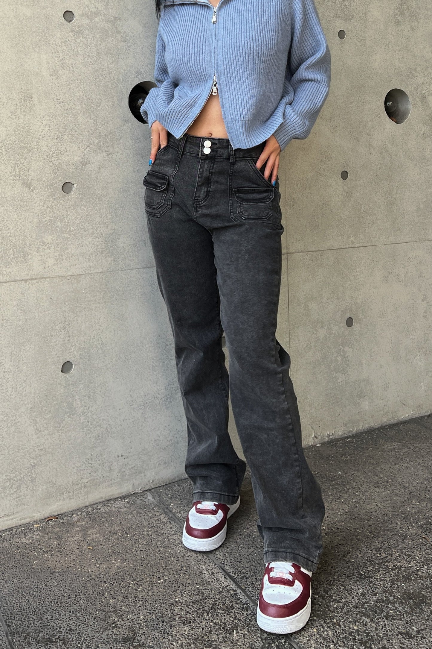 ハイウエストデニムフレアパンツ DPA14063