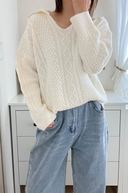 スキッパーオーバーニット CPA04046