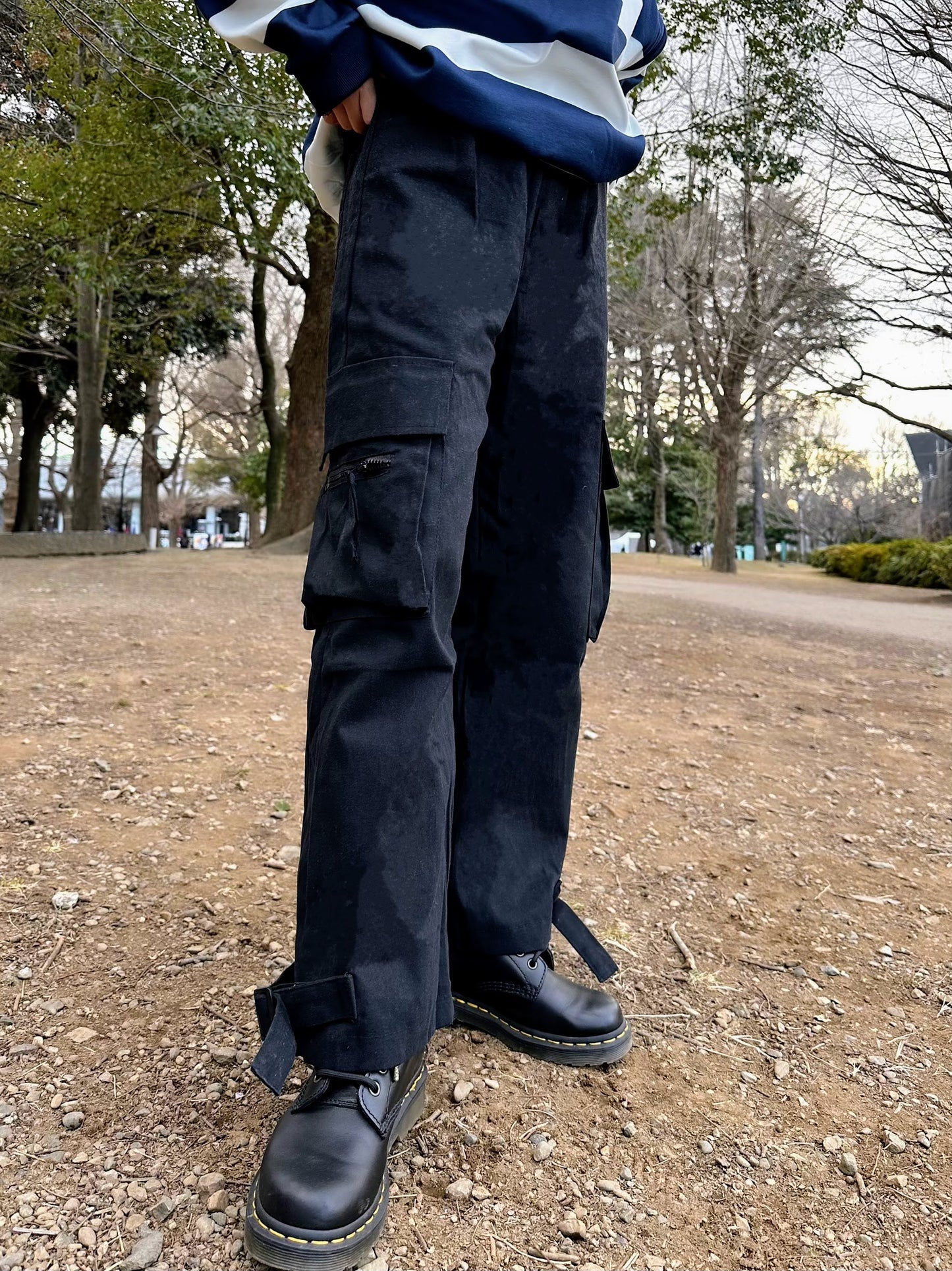 ブラックカーゴパンツ DPB47053