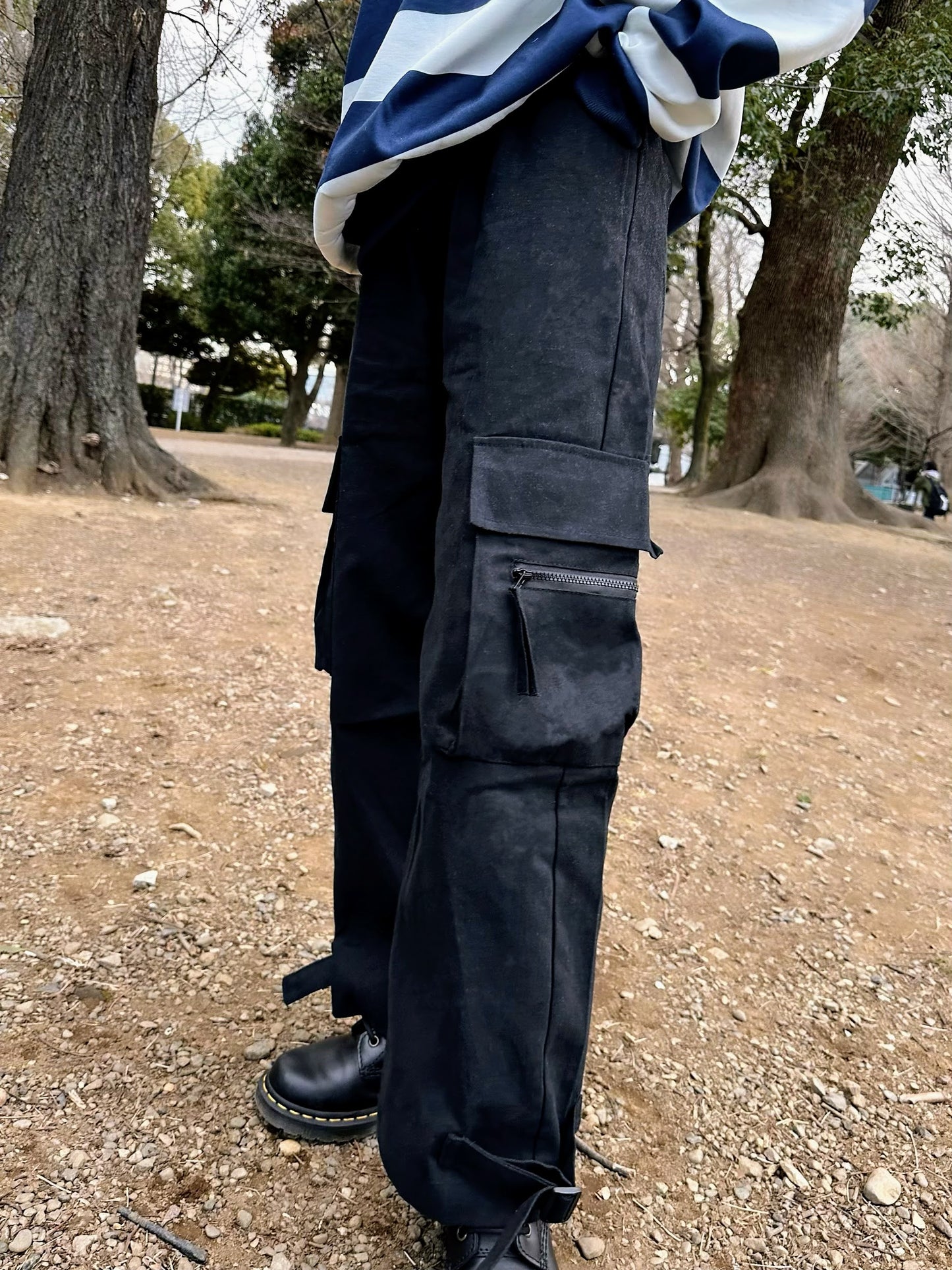 ブラックカーゴパンツ DPB47053